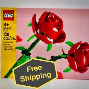 [NEW] LEGO: Rose Flower Set (Red/Green) Valentine’s Day / Home Decor Accent